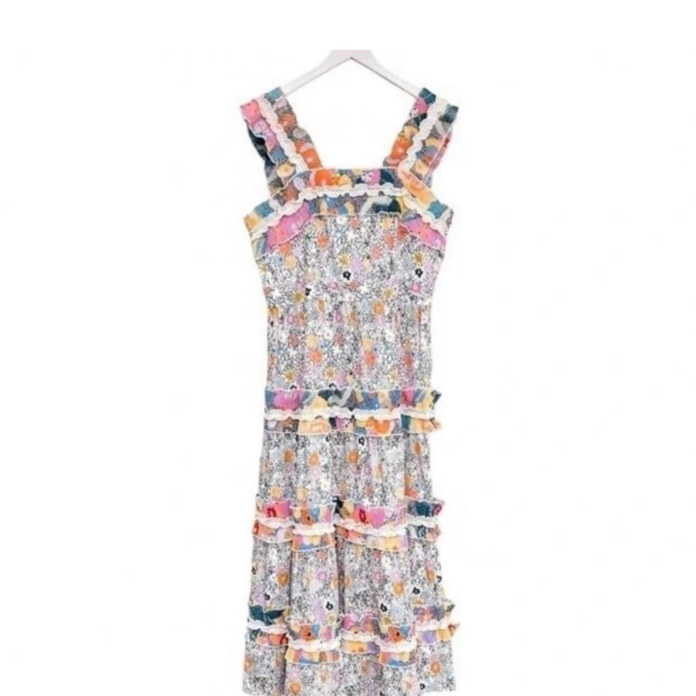 Celiab Java Dress In White Multi Size Xl - image 7